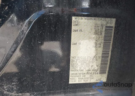 2013 Nissan Sentra Sv from USA, damaged, VIN 1N4AB7AP3DN906354